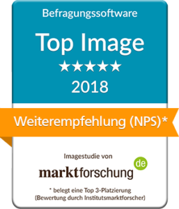 CIS Befragungssoftware Top Image 2018 laut marktforschung.de